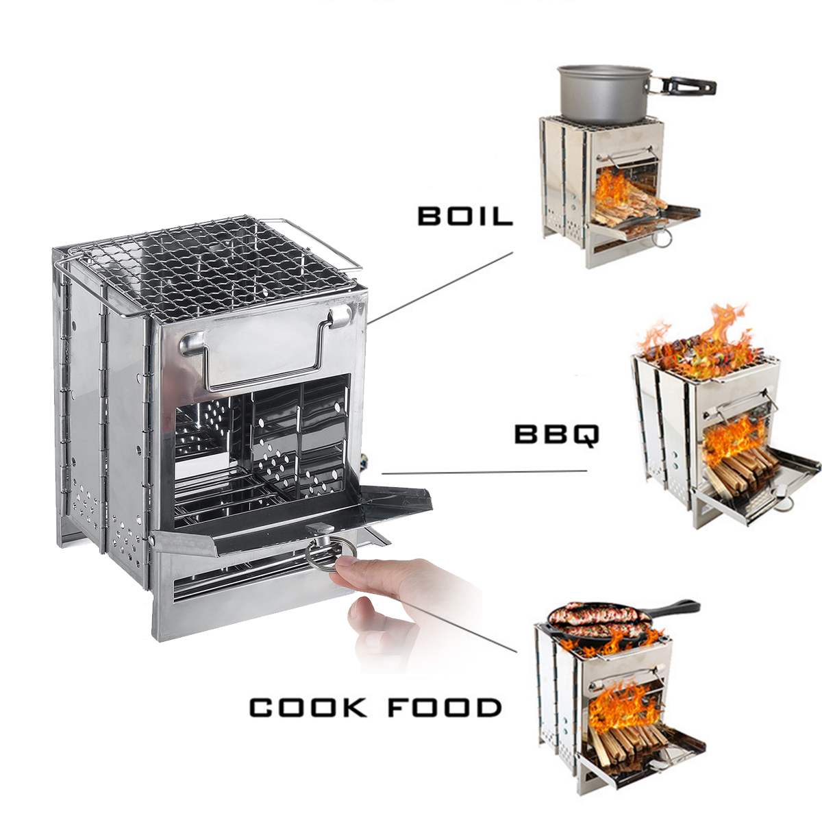 Wood Stove Adjustable Folding