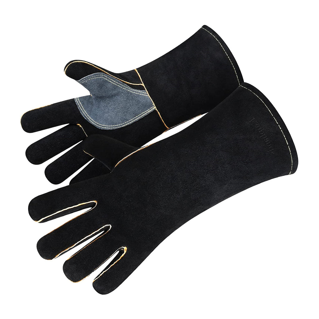 Leather Grill Oven Baking Gloves Heat Resistant