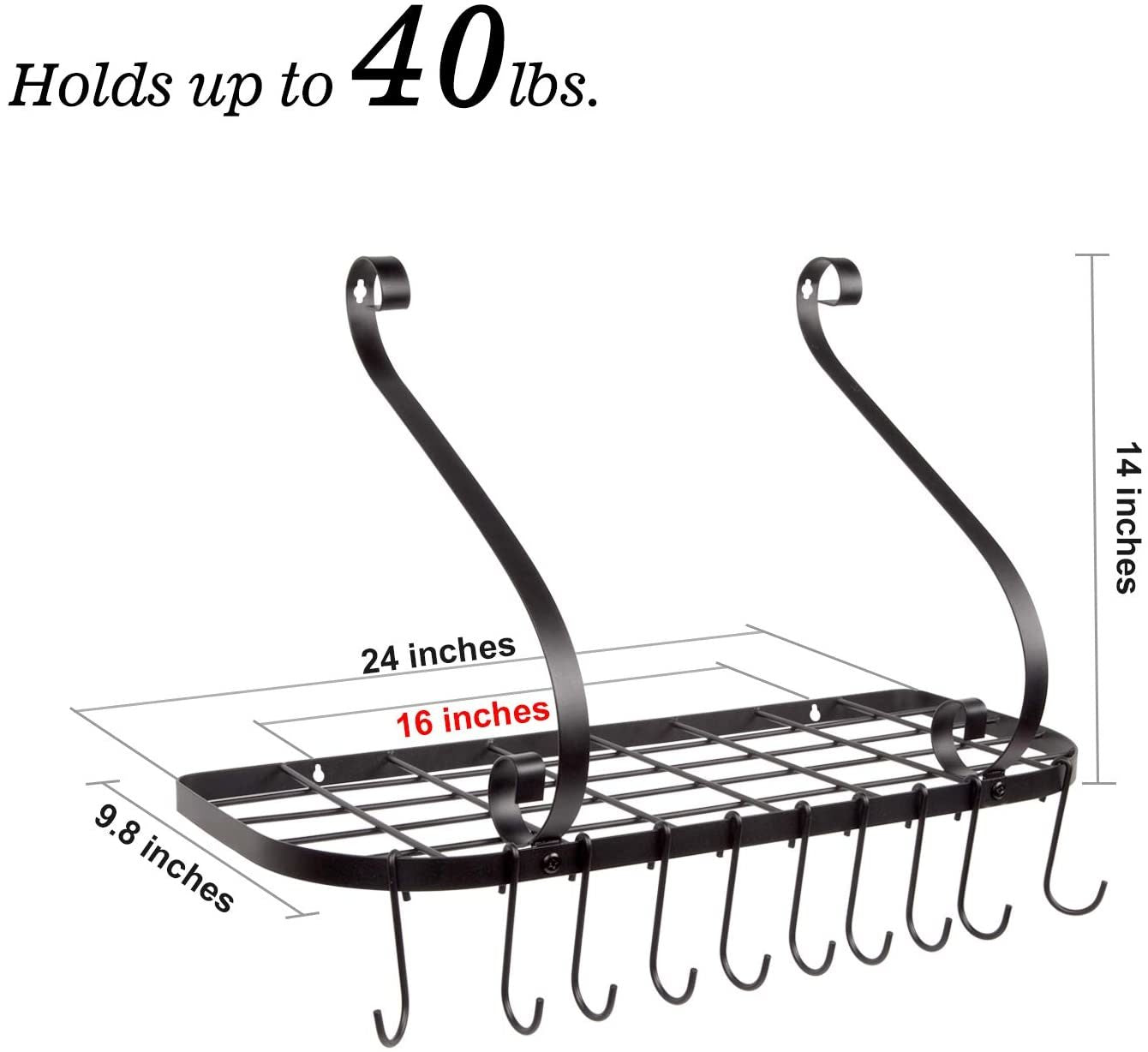 Wall Mount Pan Rack