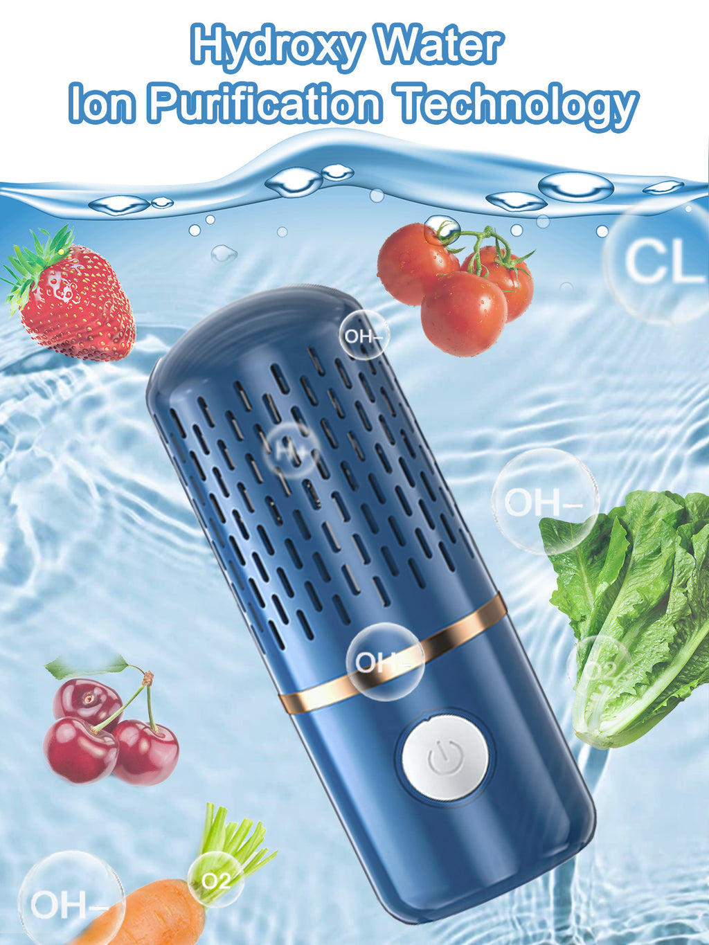 Portable Fruit and Vegetable Purifier Washer