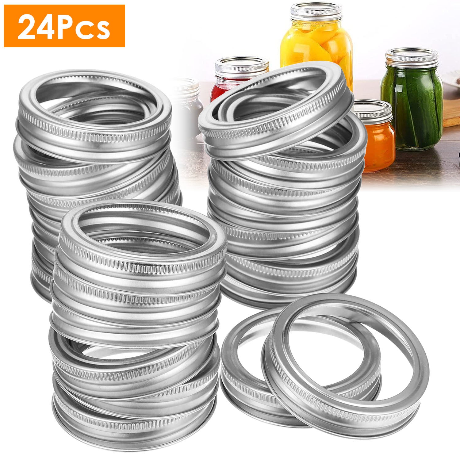 Mouth Canning Jar Metal Rings