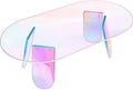 Acrylic Coffee Table Iridescent Glass