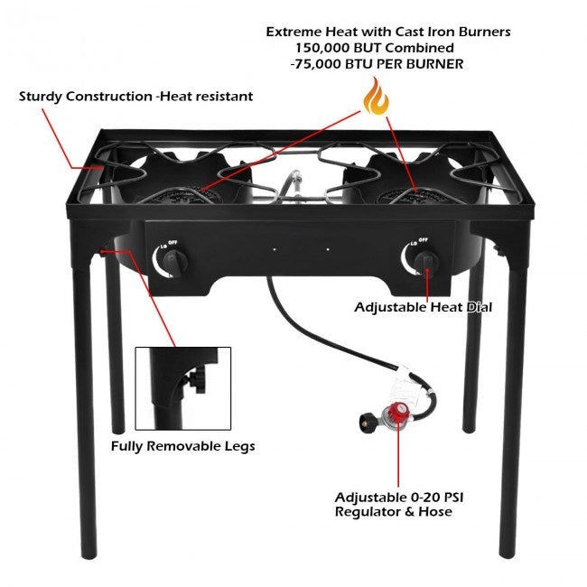 Double Burner Outdoor Grill