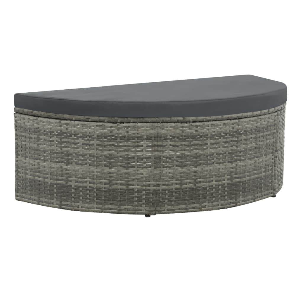 Parasol Gray Poly Rattan