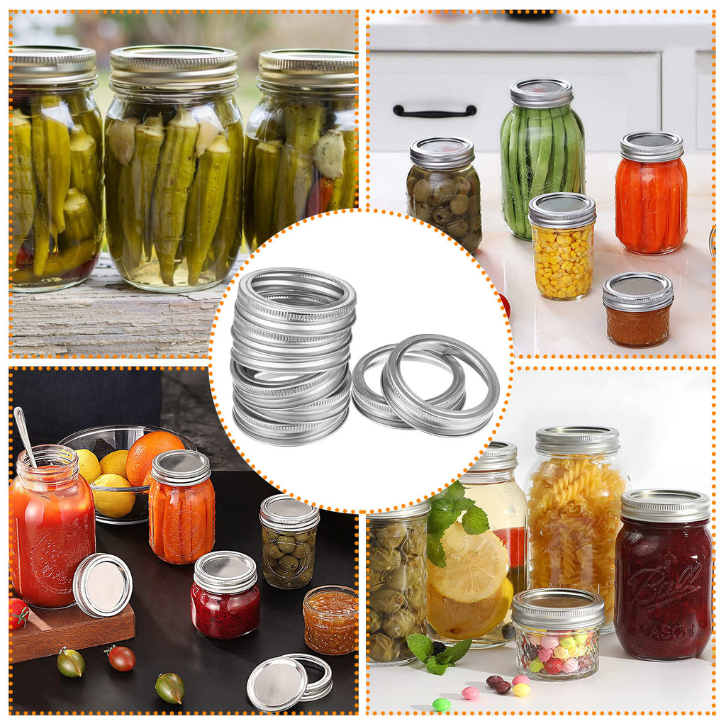 Mouth Canning Jar Metal Rings