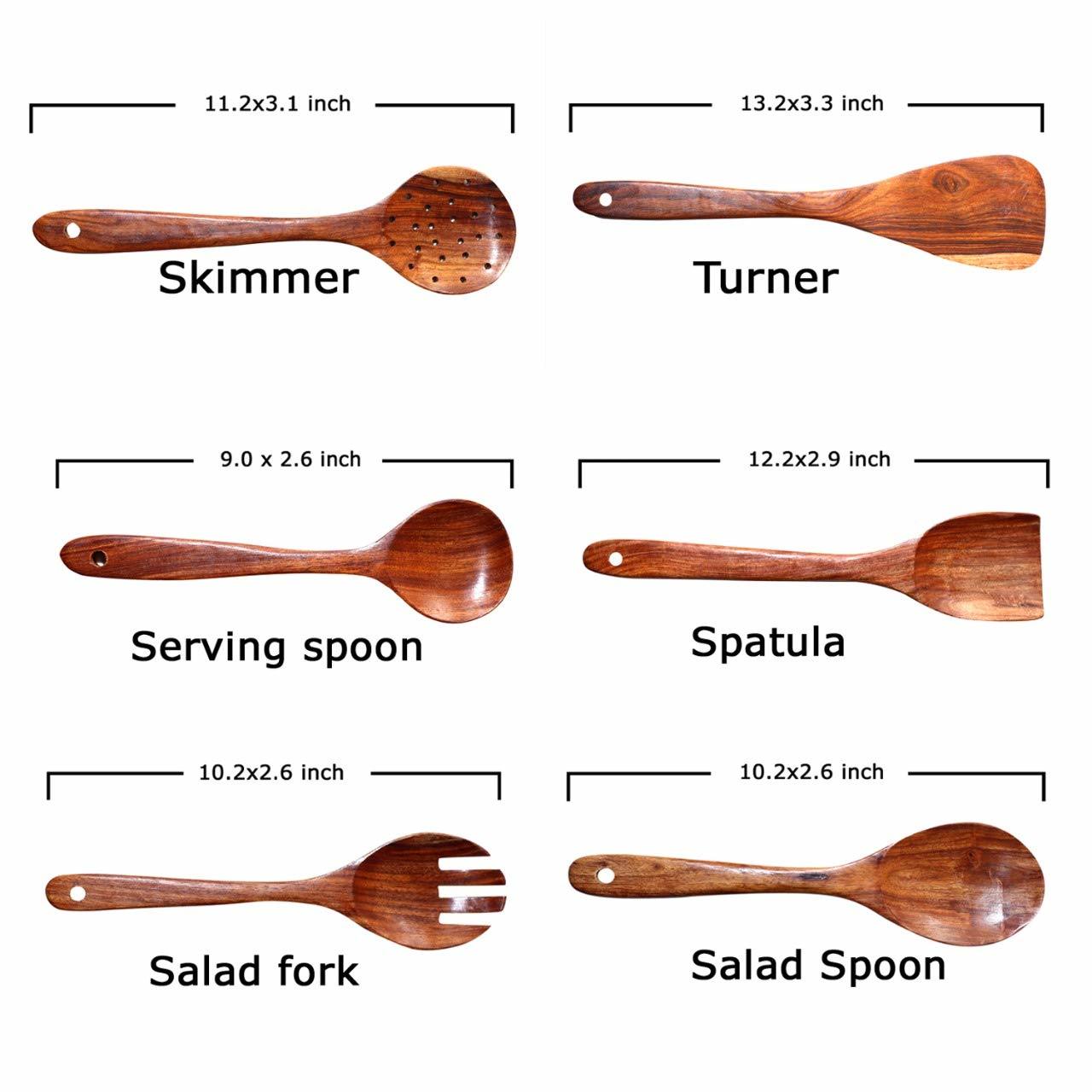 Willart Wooden Utensils Set