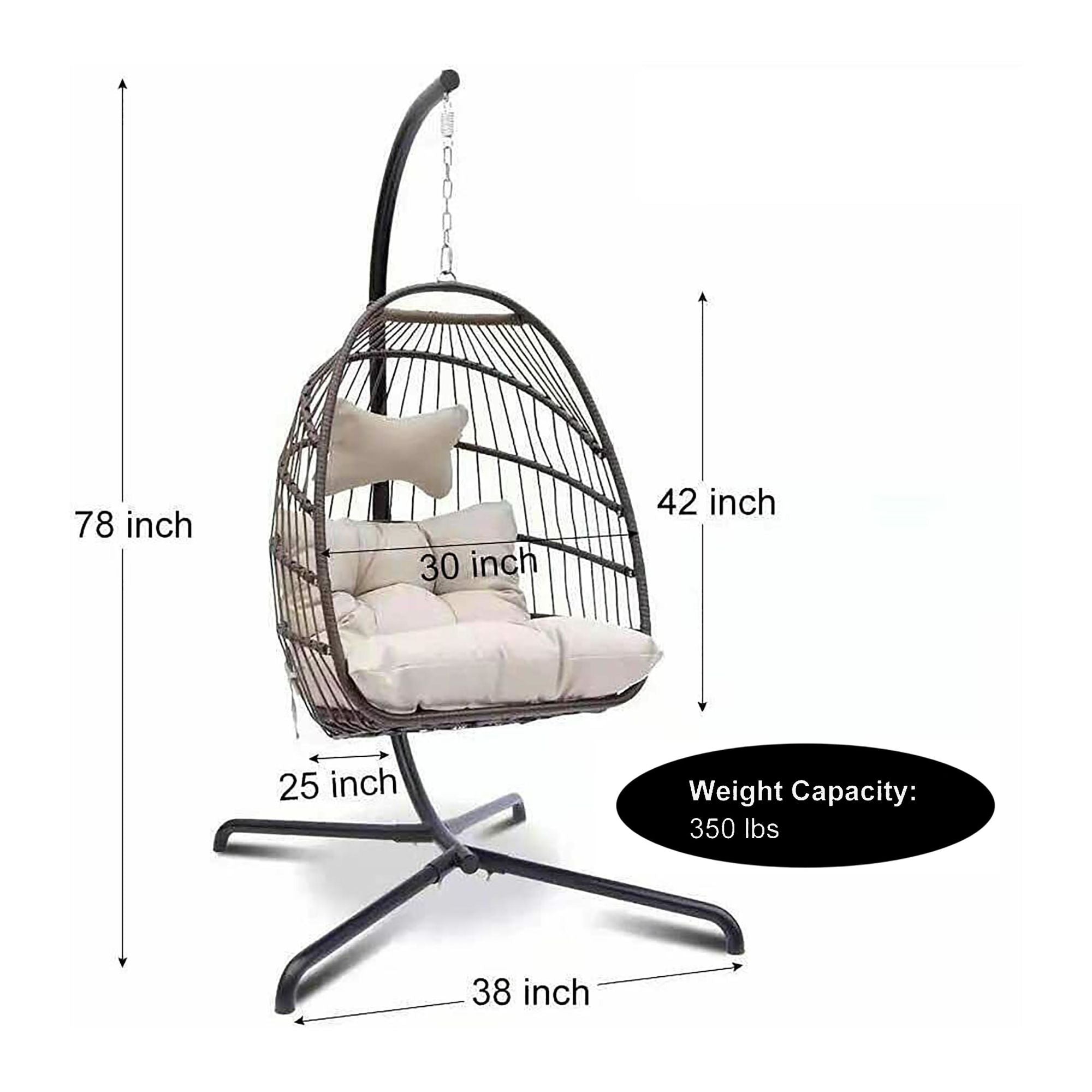 Patio Hanging Basket Chair