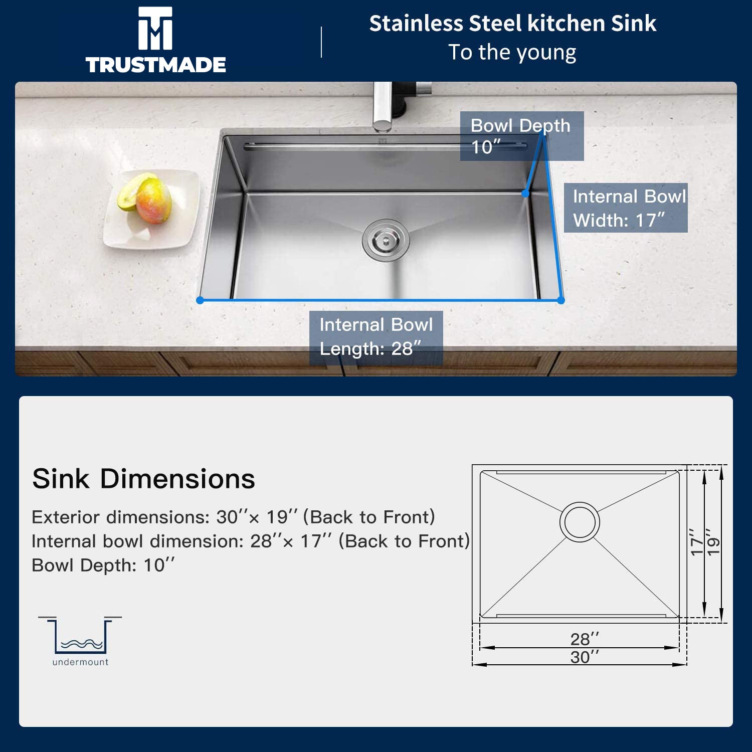 Outdoor Undermount Kitchen Sink