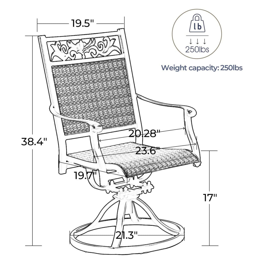 Patio Swivel Chairs