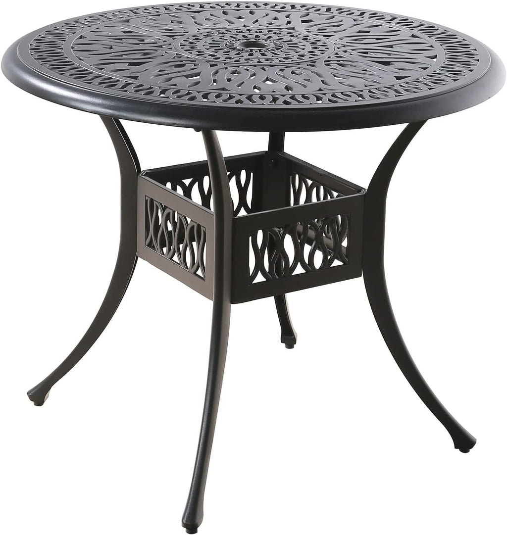 Patio Dining Table with Umbrella Hole