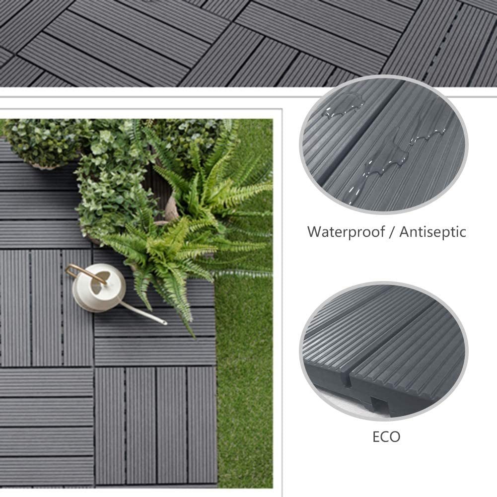 Outdoor All Weather Anti-Slip Flooring Tiles