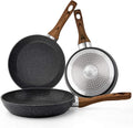 Frying Pan Ergonomic Wood Handle