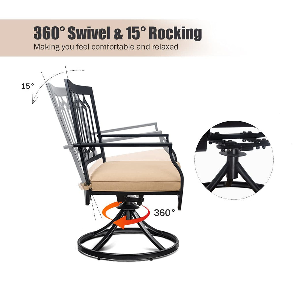 Outdoor Rocker Chair with Cushion