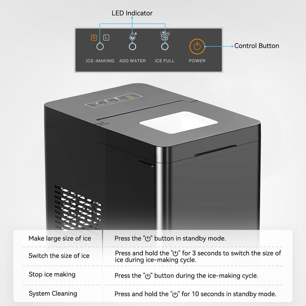 Bullet-Cylindrical Ice maker